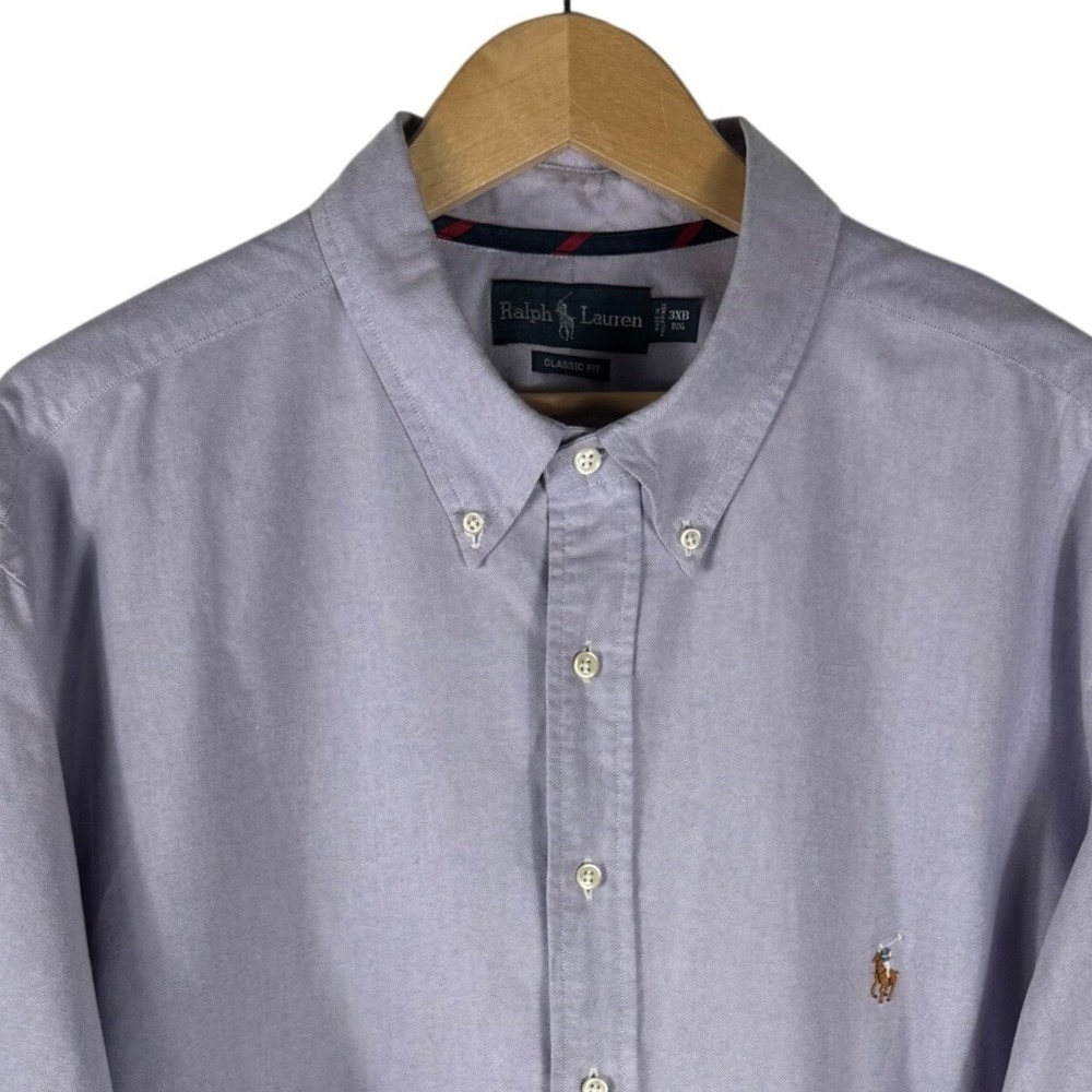 Polo Ralph Lauren Mens 3XB Classic Fit Oxford Shirt Lavender Purple Cotton